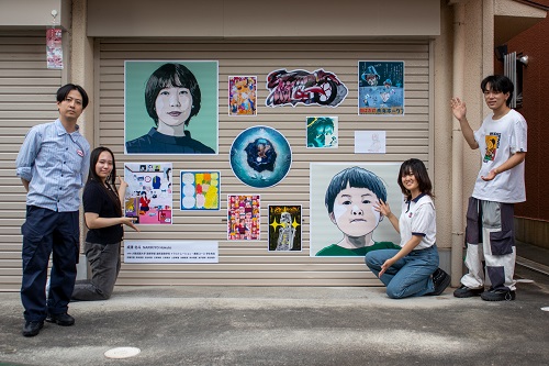 芸術学部 成清北斗専任講師とイラストレーション・美術コース 学生有志